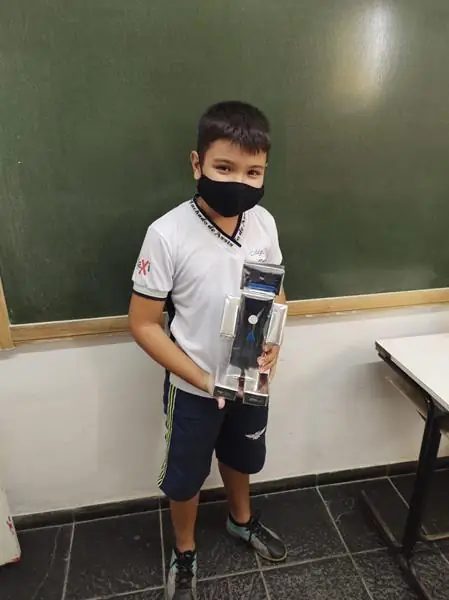 Alunos do 5º ano – Trabalhando sólidos geométricos – foto 11