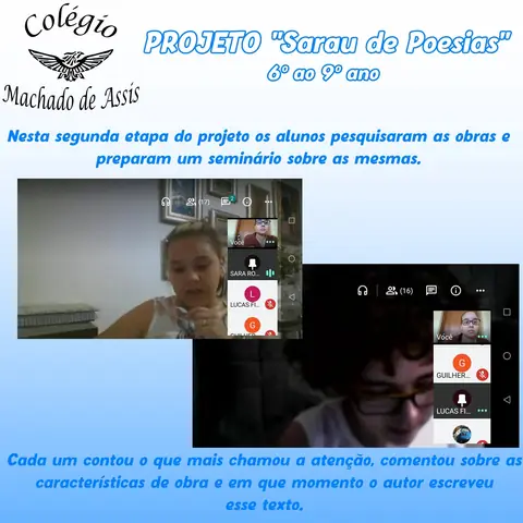 Projeto “Sarau de Poesias” Fundamental 2 – foto 3